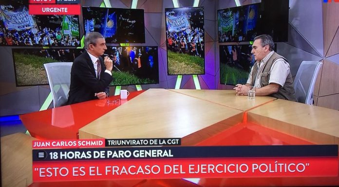 Juan Carlos Schmid, en TN con Nelson Castro, sobre el paro nacional del 6 de abril