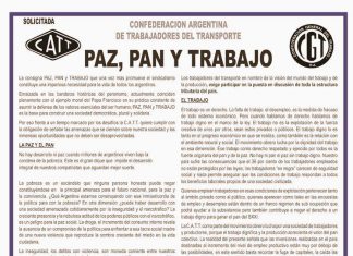 Paz, Pan y Trabajo