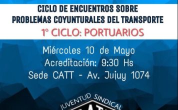 Juventud CATT presenta el «Ciclo de Encuentros sobre Problemáticas del Transporte»