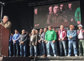 La CATT presente en Plaza de Mayo con la CGT