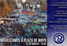 Movilización a Plaza de Mayo del 22/8