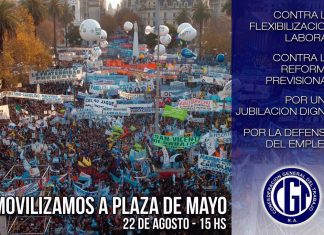 Movilización a Plaza de Mayo del 22/8