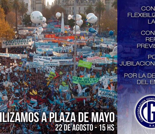 Movilización a Plaza de Mayo del 22/8